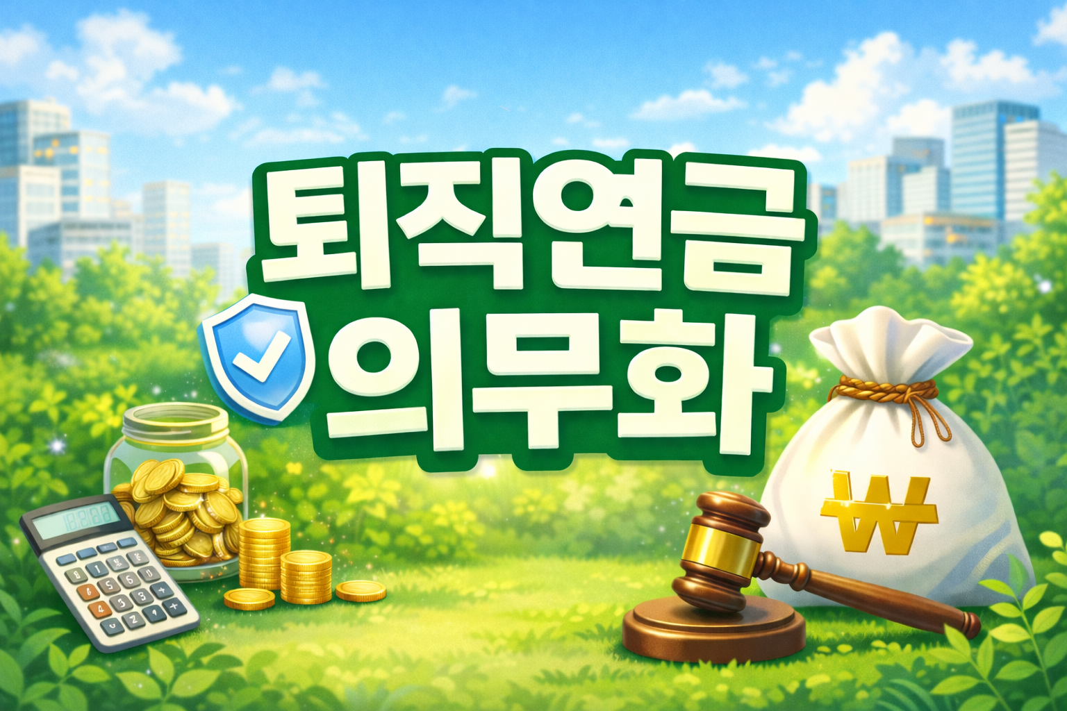 퇴직연금 20년 만에 개편 추진, 모든 사업장 의무화 검토