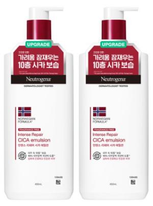 건성 피부 보습제 : 뉴트로지나 인텐스 리페어 시카 에멀젼 바디로션, 2개, 450ml