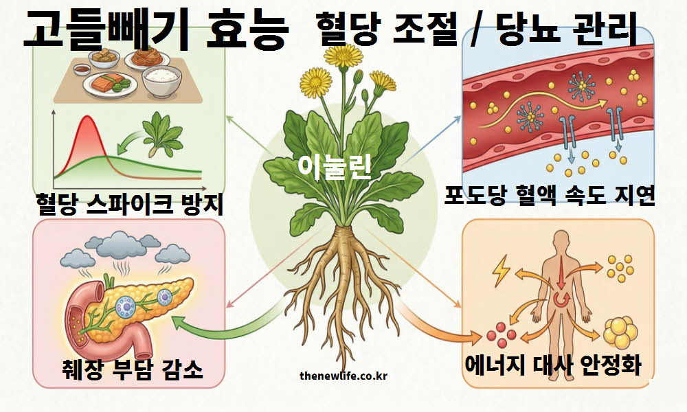고들빼기 효능 혈당 조절 당뇨 관리