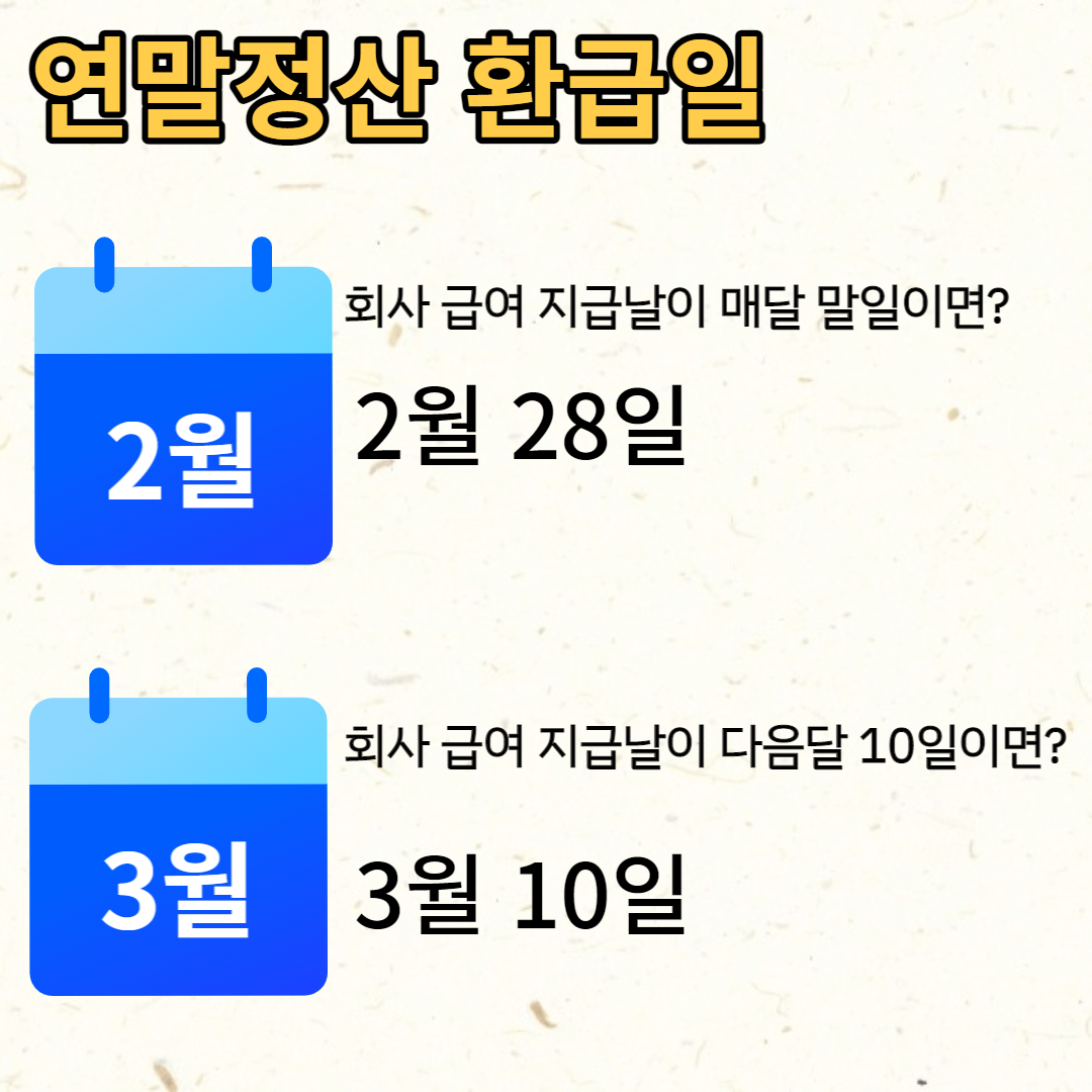 연말정산 환급금 조회 방법 지급일