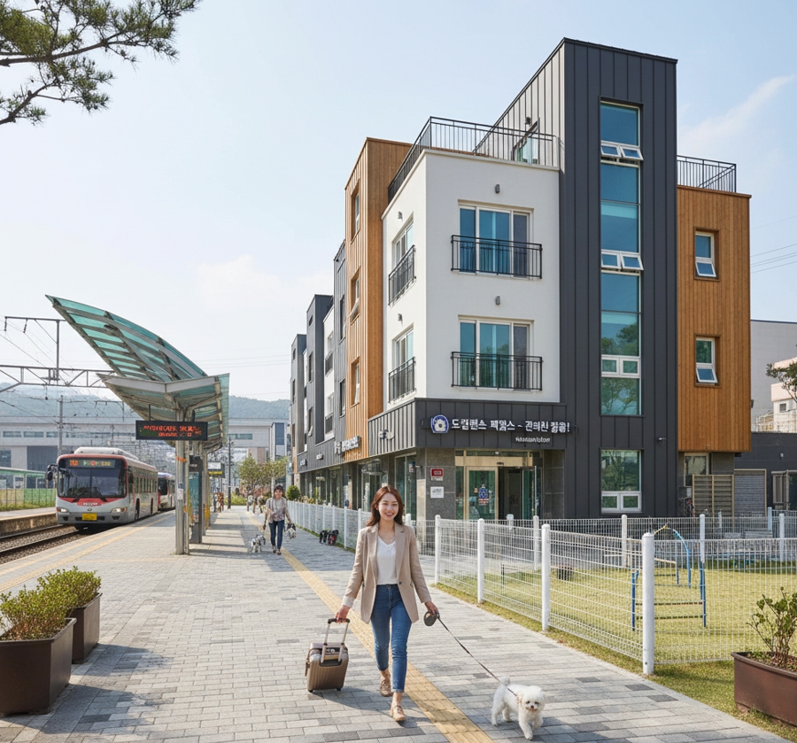 대중교통을 이용한 애견펜션 여행