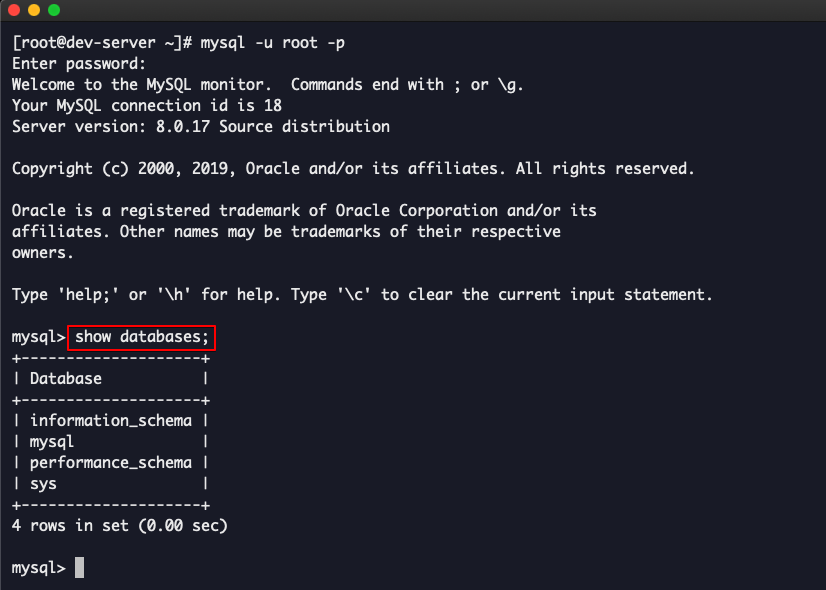 1. 데이터베이스 조회