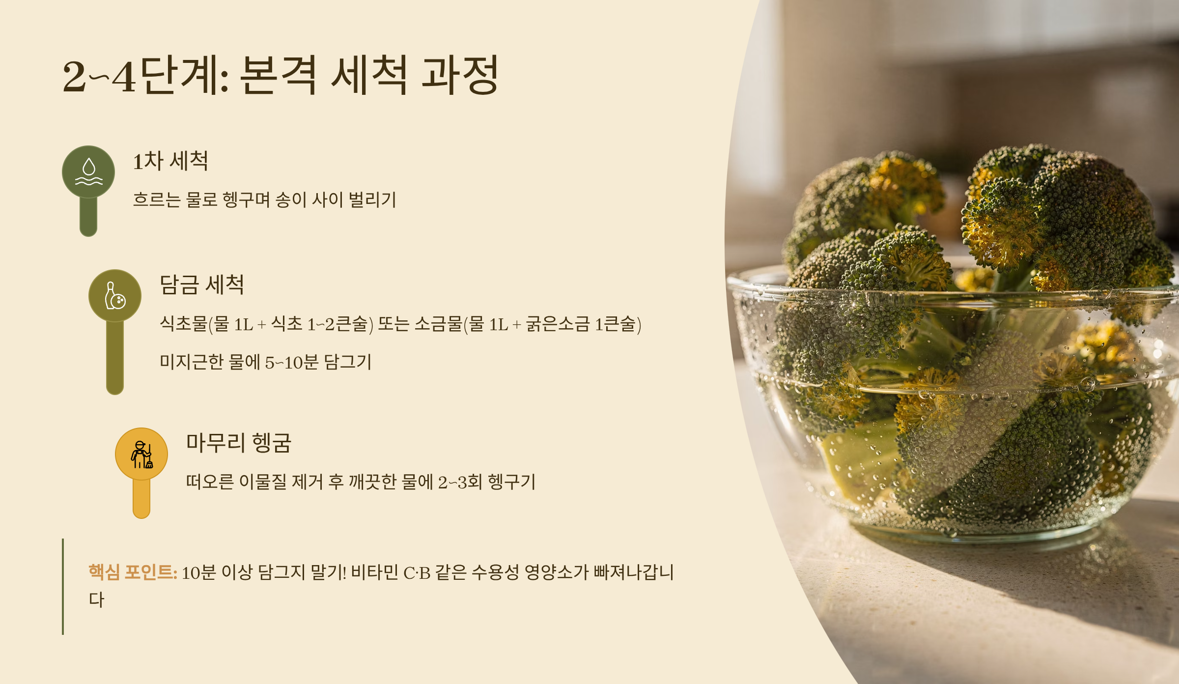 브로콜리 씻는방법