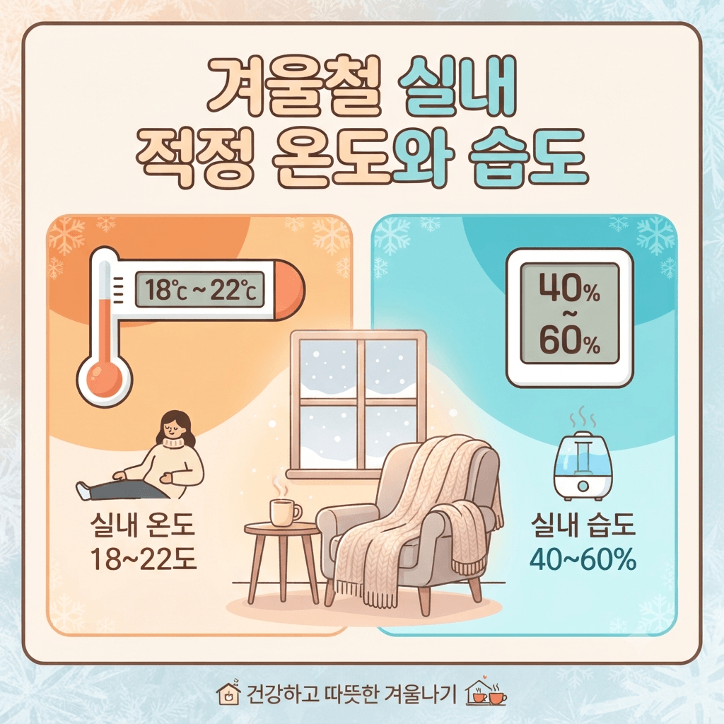 겨울철 실내 적정 온도와 습도