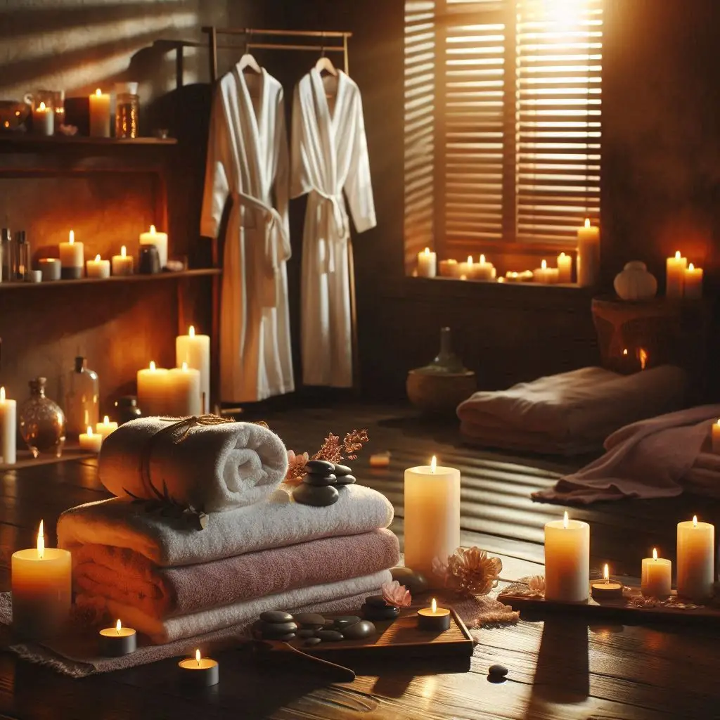 피부,체형관리 샵 배경