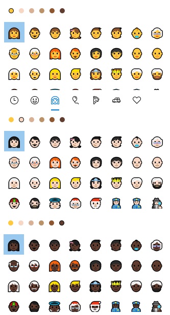 윈도우-이모지-사람얼굴