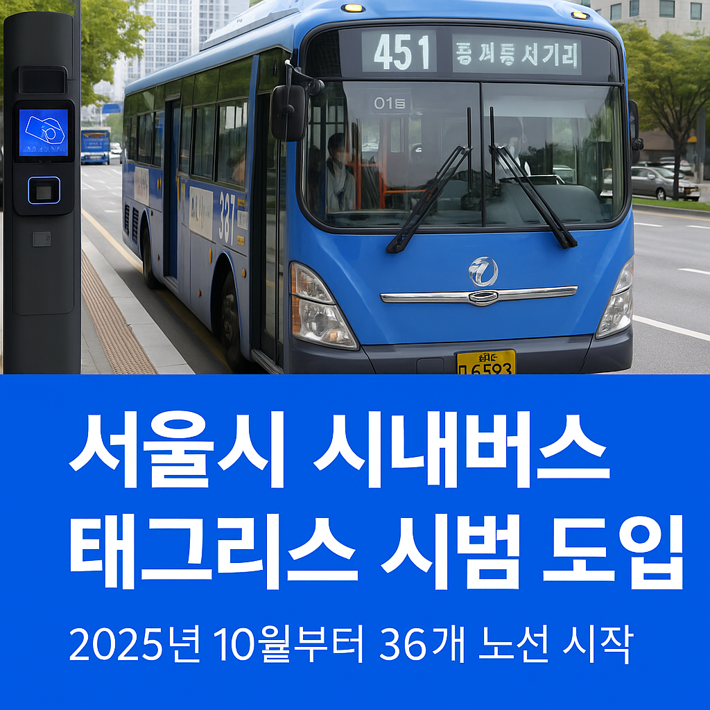 서울시 시내버스 &lsquo;태그리스(Tagless)&rsquo; 결제 시스템