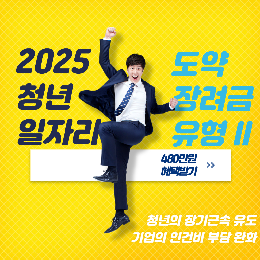 2025 청년 일자리 도약 장려금 유형 II|청년 480만원·기업 720만원 혜택 총정리
