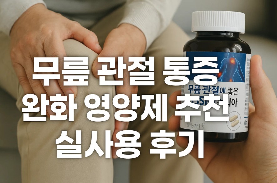 무릎 관절 통증 완화 영양제 추천과 실사용 후기