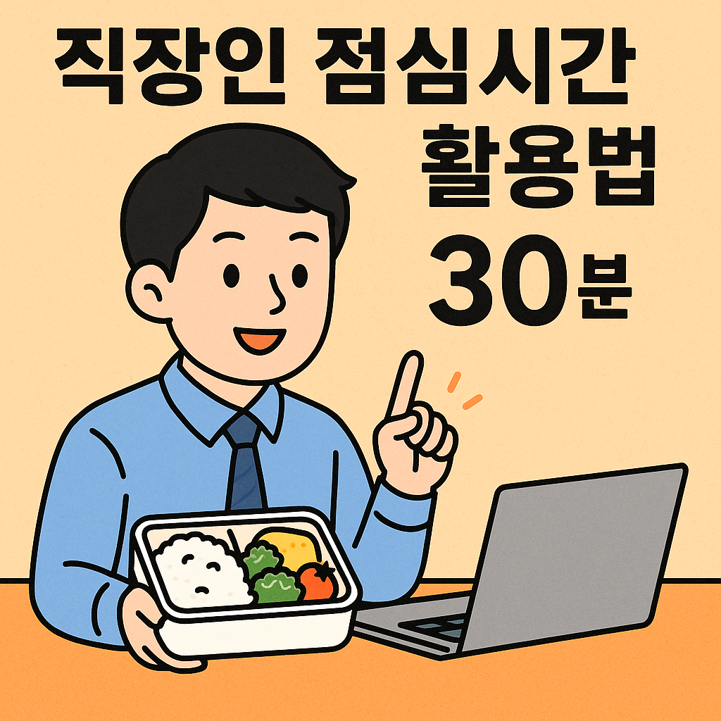 직장인 점심시간 30분 활용법
