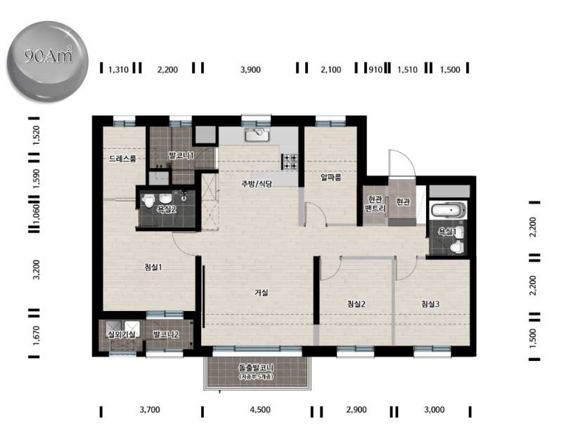 한강 수자인 오브센트 90A