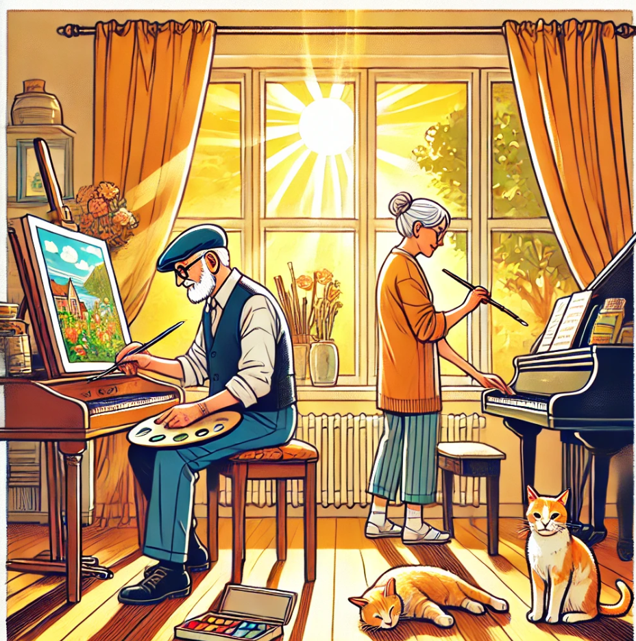 시니어들의 봄 우울증 예방과 관련된 사진