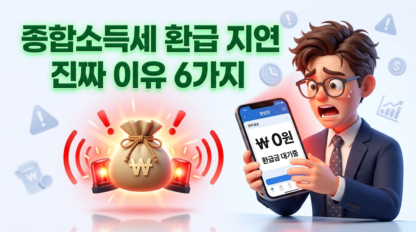 2026 종소세 환급금 안 들어오는 진짜 이유 6가지와 지연 해결법 썸네일