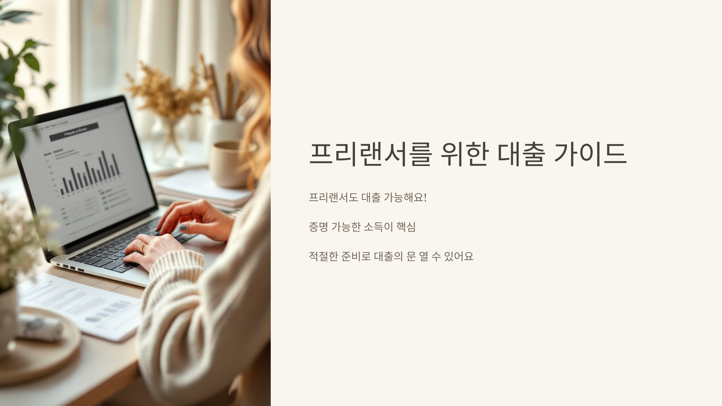 프리랜서를 위한 대출 가이드