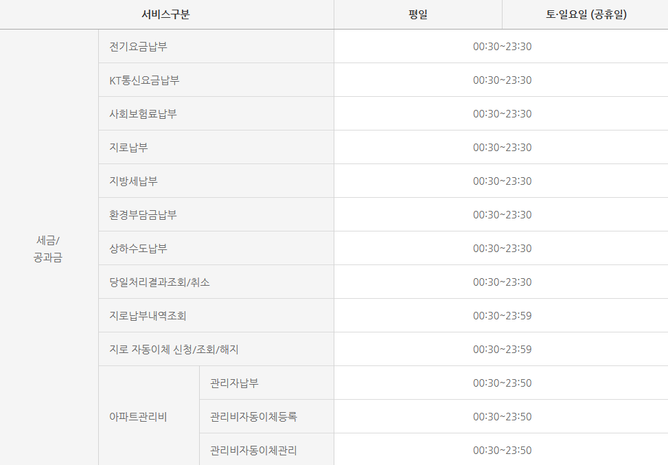 새마을금고시간
