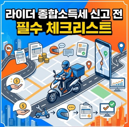 라이더 종소세 신고 전 필수 체크리스트