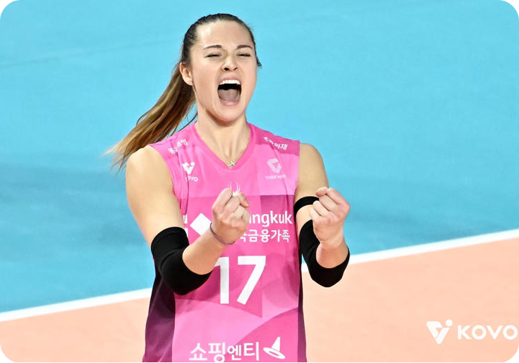 여자배구 흥국생명 레베카, 한국 이름 ‘김백화’로 더 깊어진 응원 [사진=연합뉴스]