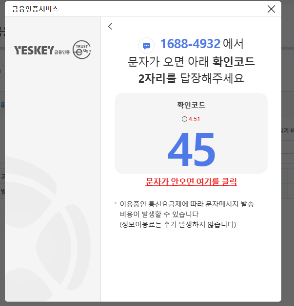 금융인증서비스-문자-숫자입력