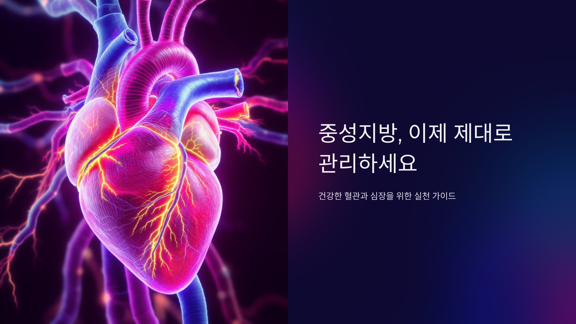 중성지방 수치 확 낮추는 생활습관 7가지