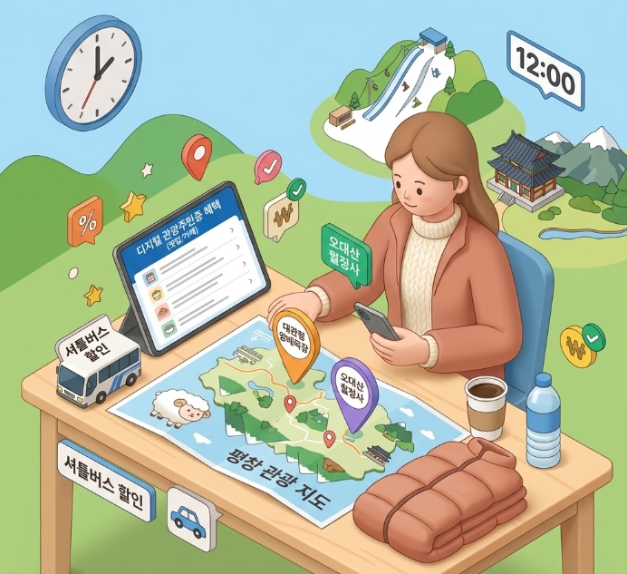 강원도 평창 반값여행 신청방법 월정사 양떼목장