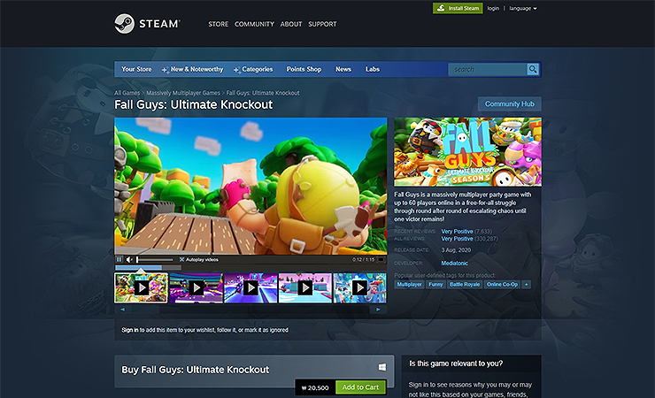 Steam Fallguys