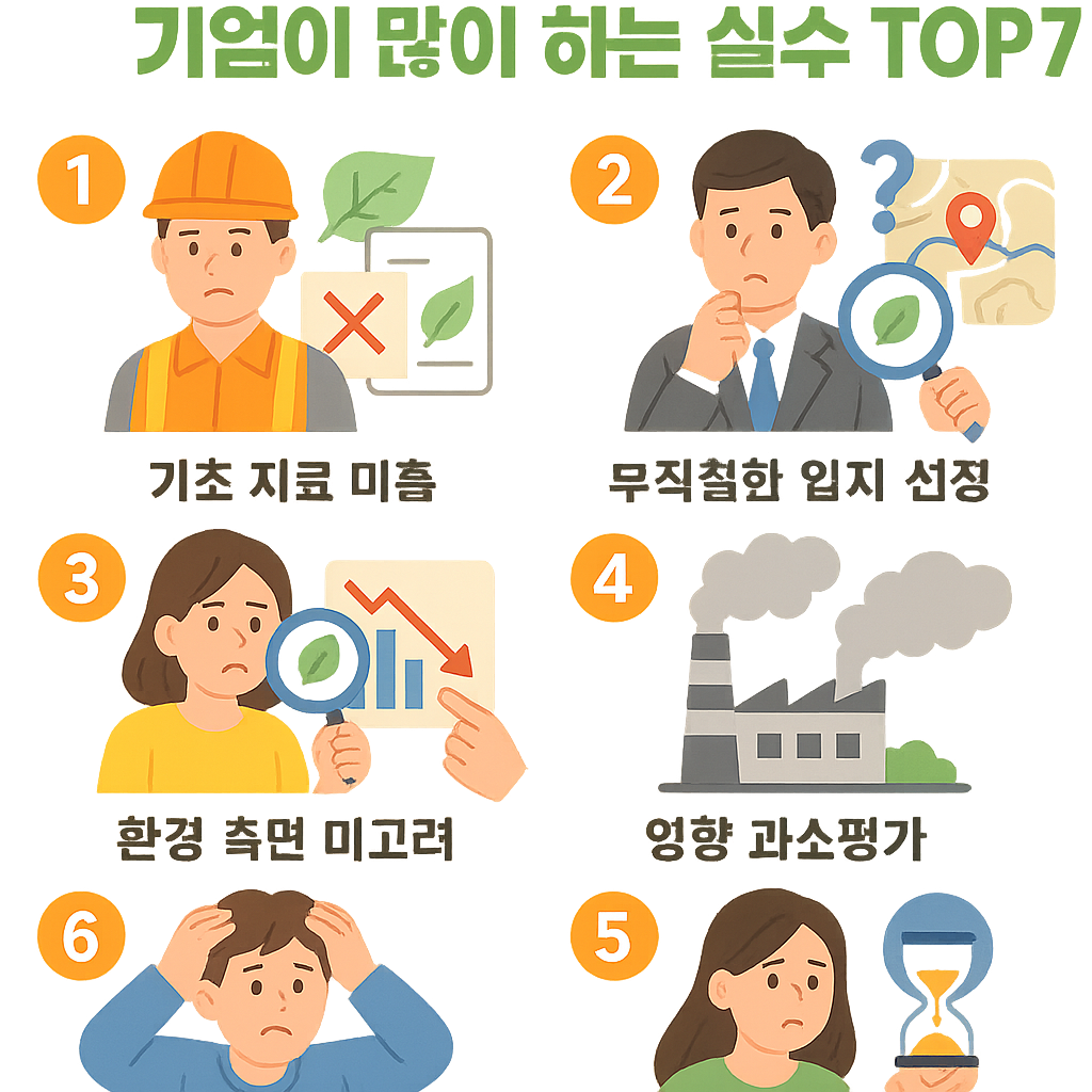 환경영향평가 기업 실수