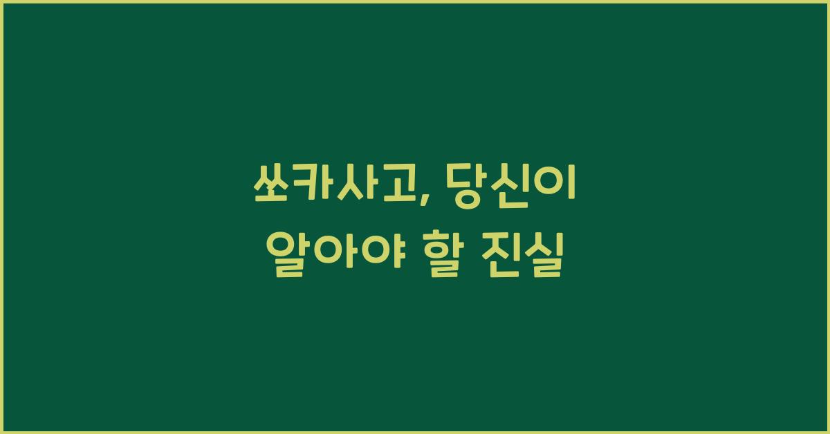 쏘카사고