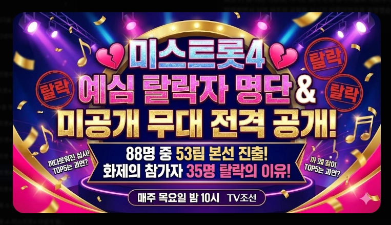 미스트롯4 예심 탈락자 총정리 화제의 참가자부터 심사 기준까지 완전 분석