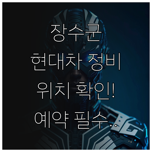 장수군 현대자동차 정비 지점 안내 블..