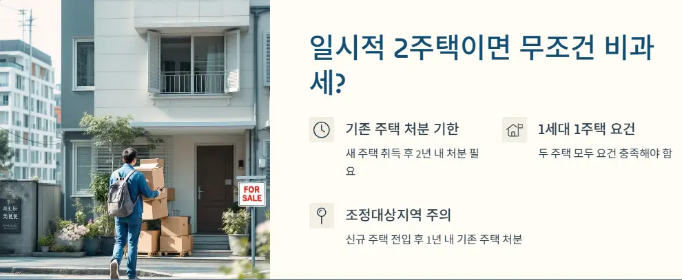 일시적 2주택이면 무조건 비과세?