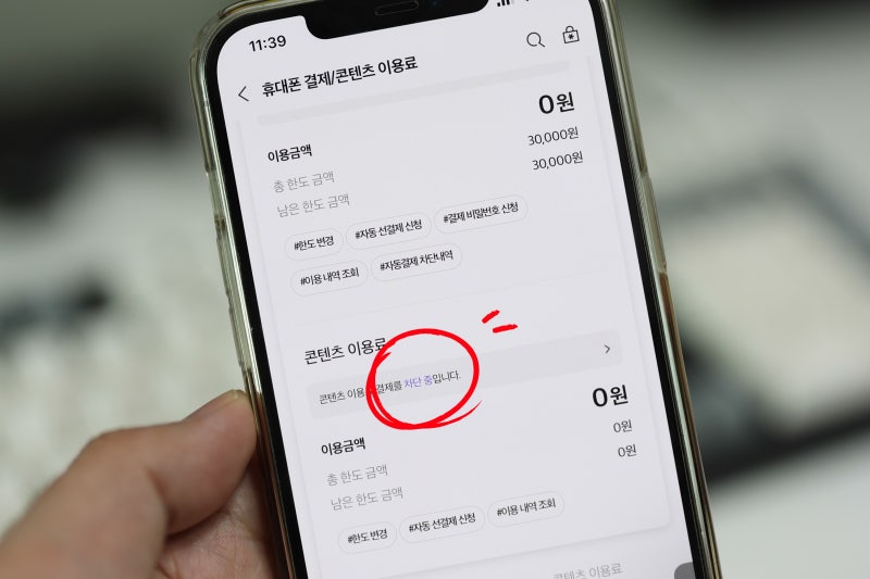 핸드폰 소액결제 차단 방법