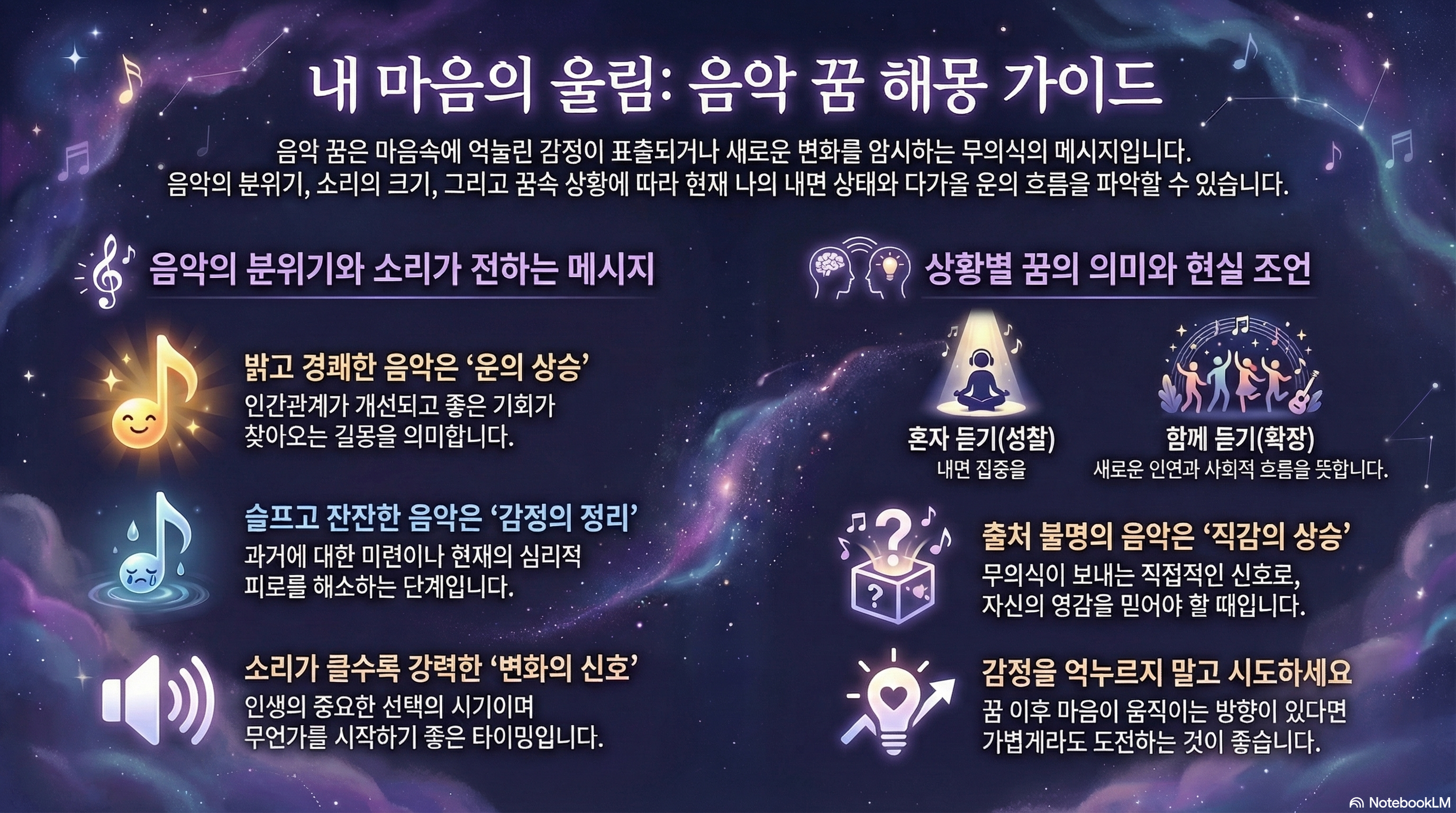 음악이 울려퍼지는 꿈