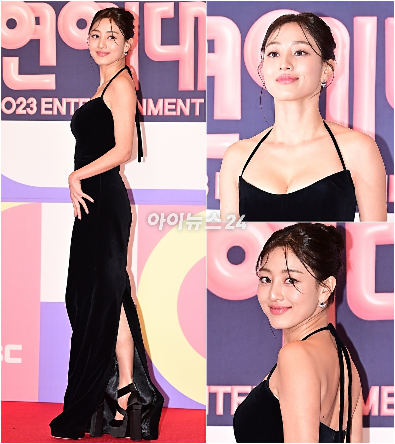 트와이스 지효가 29일 오후 서울 마포구 상암동 MBC 사옥에서 열린 2023 MBC 방송연예대상 시상식 포토월 행사에 참석하고 있다. [사진=곽영래 기자]