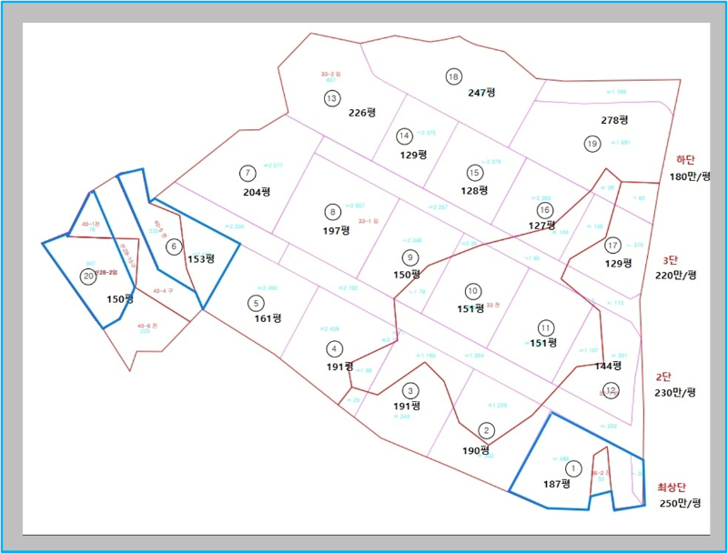 강산 리버뷰 지적도