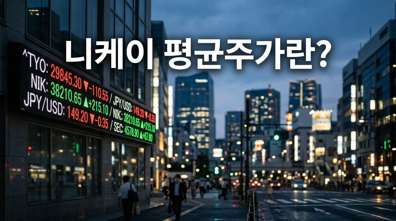 니케이 평균주가와 도쿄 증시 전광판을 보여주는 사진