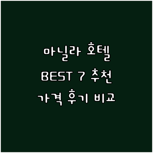 마닐라 인기 호텔 BEST 7 추천 ..