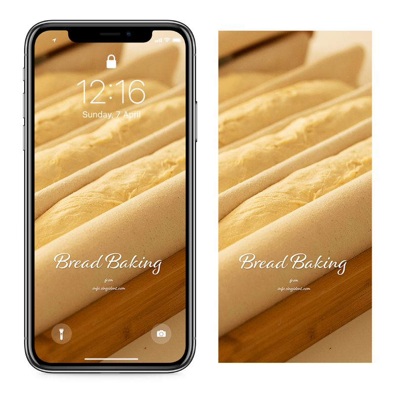 04 바게뜨빵 반죽 C - Bread Baking 갈색배경화면