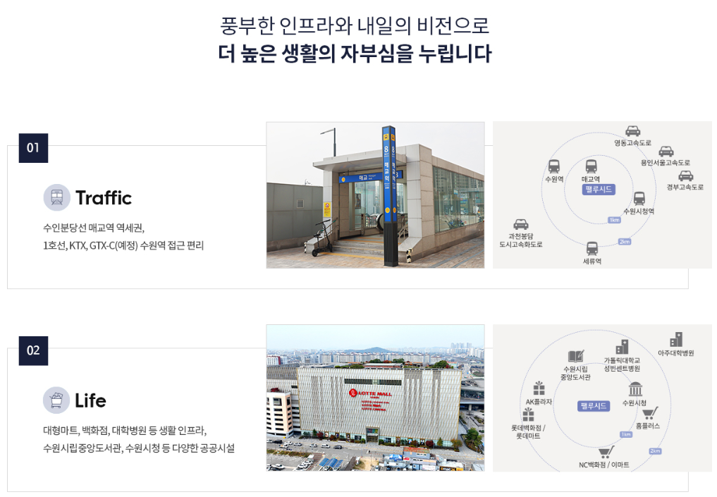 매교역 팰루시드 입지