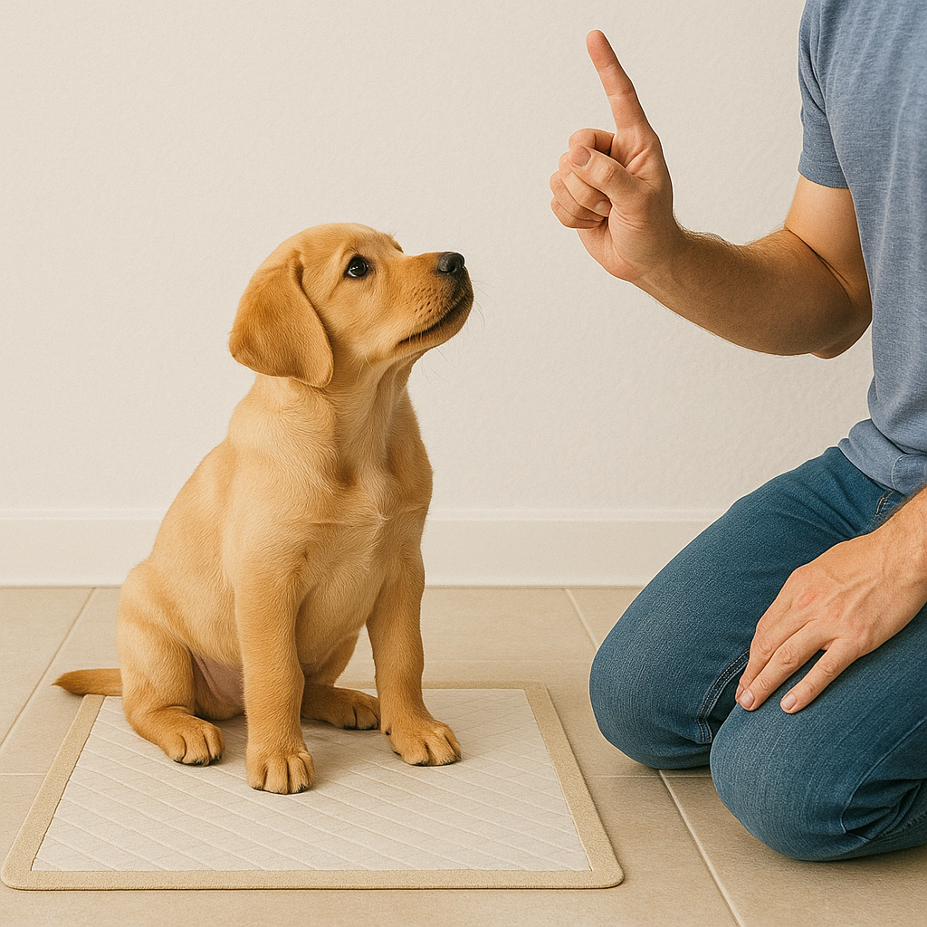 강아지 화장실 훈련 사진