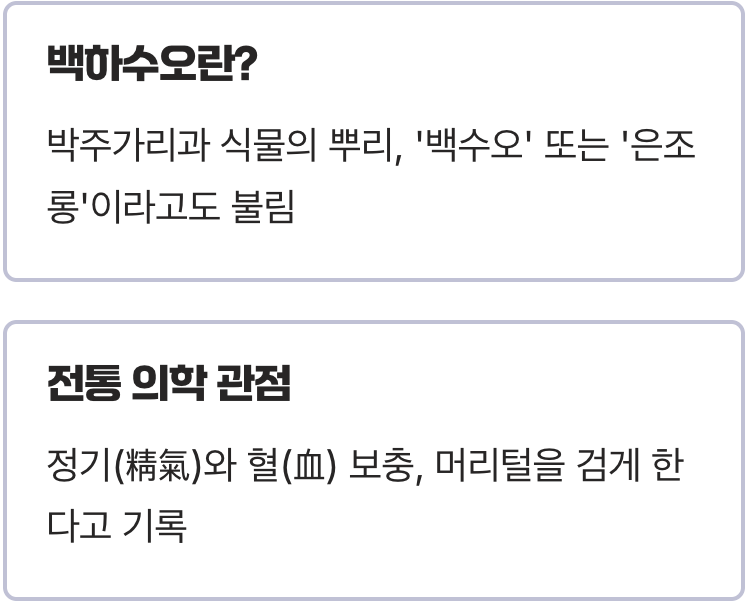 어찌하여 머리를 검게 한다 하였나?