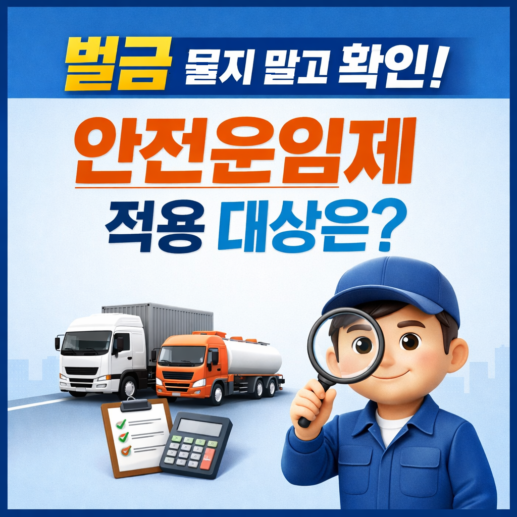 화물차 안전운임제 재도입! 운임표와 지원조건 총정리 과로&middot;과적 막는 제도