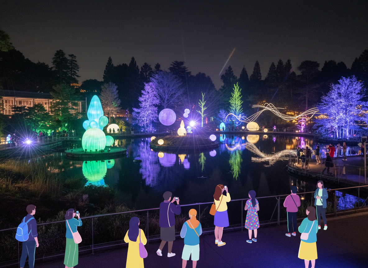 2026 오사카 야간 전시 팀랩 보태니컬 보타니컬 가든 티켓 예약 위치 시간