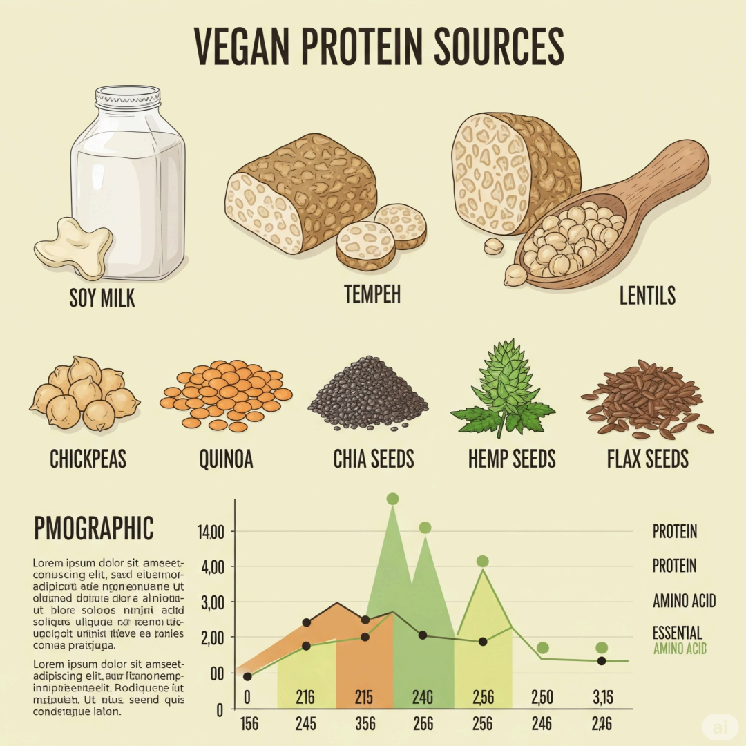 비건 단백질 완전 정복: 두유부터 템페까지