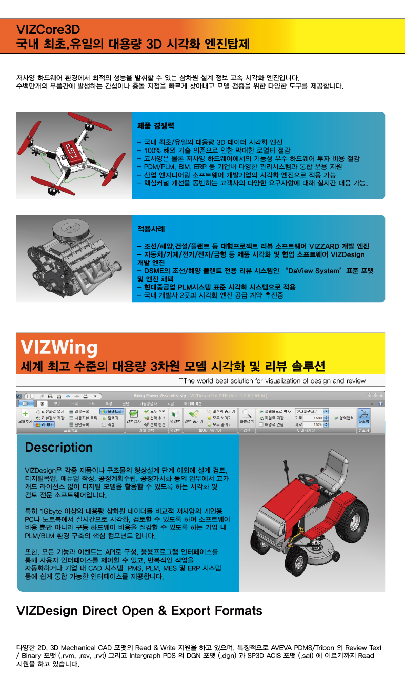 3d cad view vizdesign 비즈디자인 기능