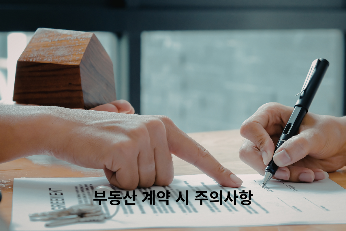 부동산 계약 시 주의사항_부동산 임대 계약을 위해 사인을 하고 있는 이미지