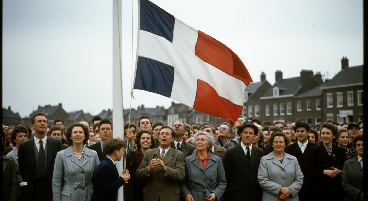 광복절 조기 게양