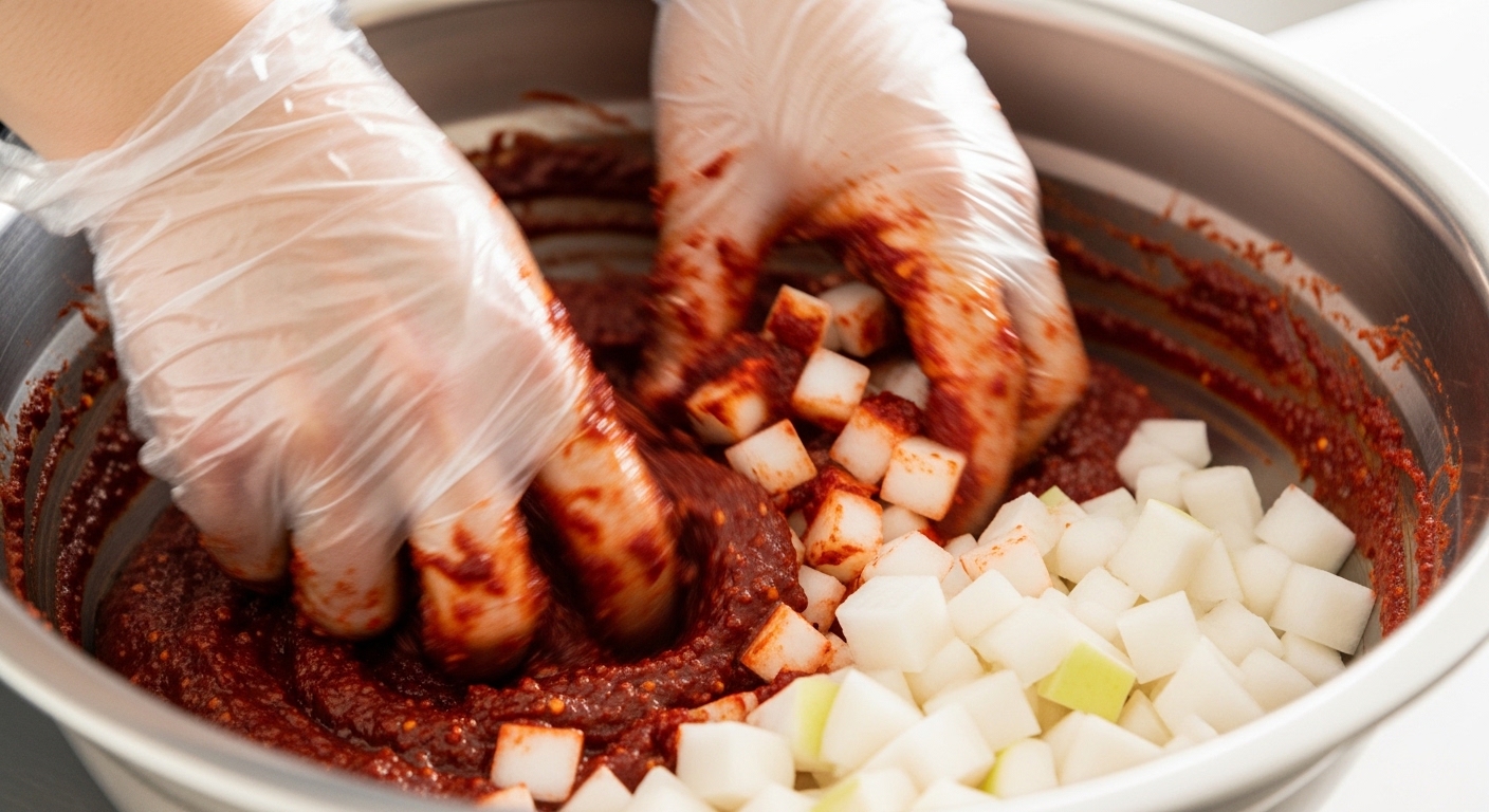 깍두기맛있게담는법