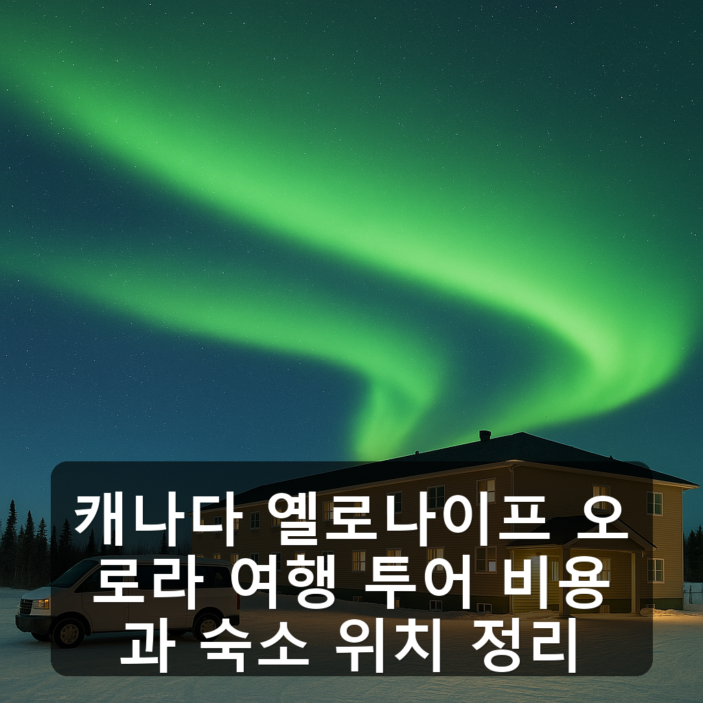 캐나다 옐로나이프 오로라 여행 투어 비용과 숙소 위치 정리