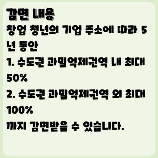 2023 청년창업 중소기업 세액감면 제도