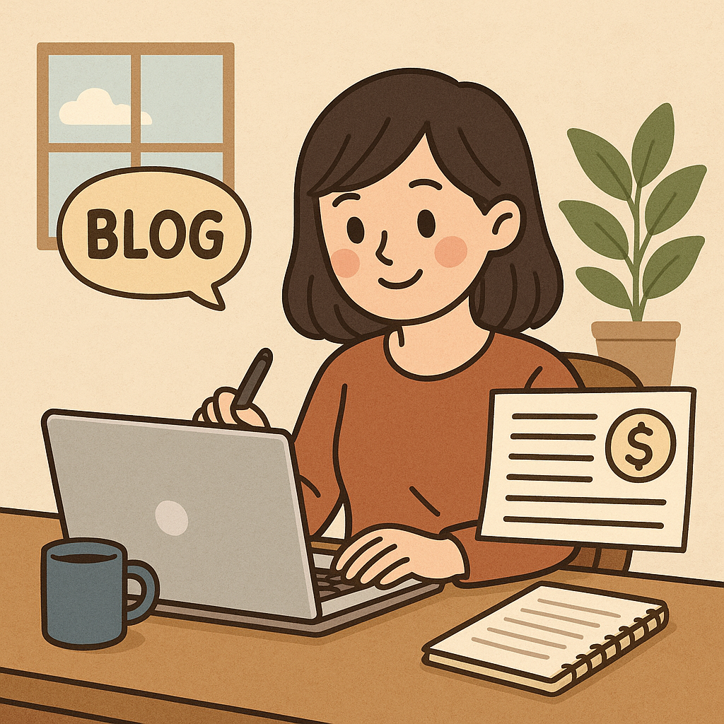 블로그 부업 사진